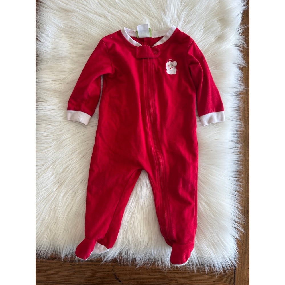 Classic Whimsy Santa pjs with butt‎ flap size 12m